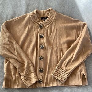 Quince 100% Organic Cotton Cropped Cardigan